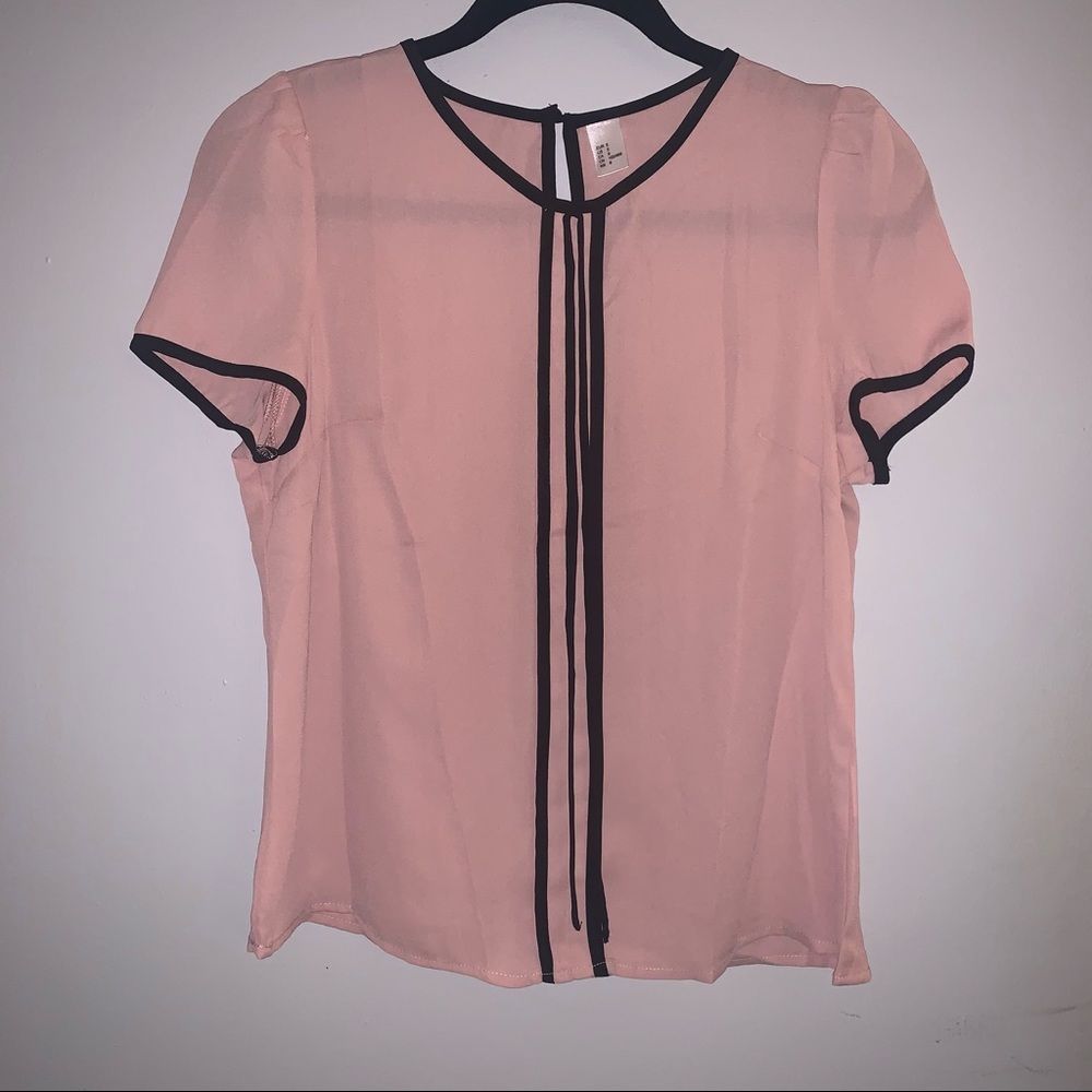 Small, pink and black blouse from SHEIN